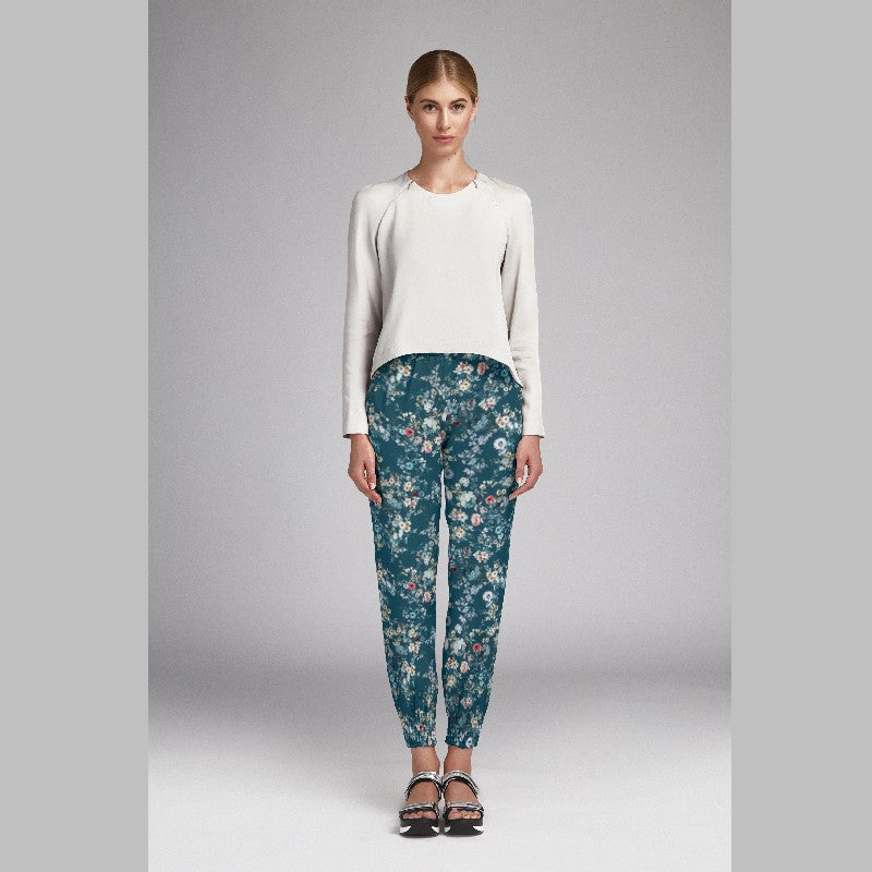 Printed Crepe Branchs Aquamarine - Ribes y Casals