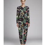 Printed Crepe Tropical Black - Ribes y Casals