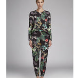 Printed Crepe Tropical Black - Ribes y Casals