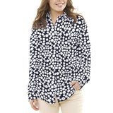 Thin Crepe Dots Navy - Ribes y Casals