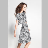 Thin Crepe Dots Black - Ribes y Casals