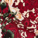 Crepe Flowers Lace Red - Ribes y Casals