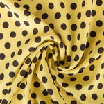 Polka Dots Crepe Fabric Yellow Albero - Ribes y Casals