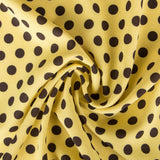 Polka Dots Crepe Fabric Yellow Albero - Ribes y Casals