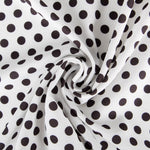 Thick Polka Dots Crepe Fabric White - Ribes y Casals