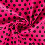 Polka Dots Crepe Fabric Fuschia - Ribes y Casals