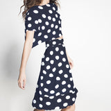 Crepe White Dots 33mm Black - Ribes y Casals