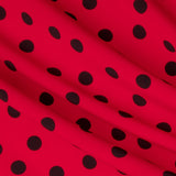 Crepe Dots Black 17mm Red - Ribes y Casals