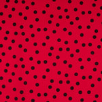 Crepe Dots Black 17mm Red - Ribes y Casals