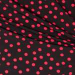 Crepe Red Dots 17mm Black - Ribes y Casals