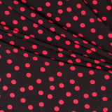 Crepe Red Dots 17mm Black - Ribes y Casals