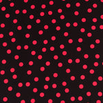 Crepe Red Dots 17mm Black - Ribes y Casals