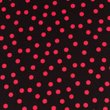 Crepe Red Dots 17mm Black - Ribes y Casals