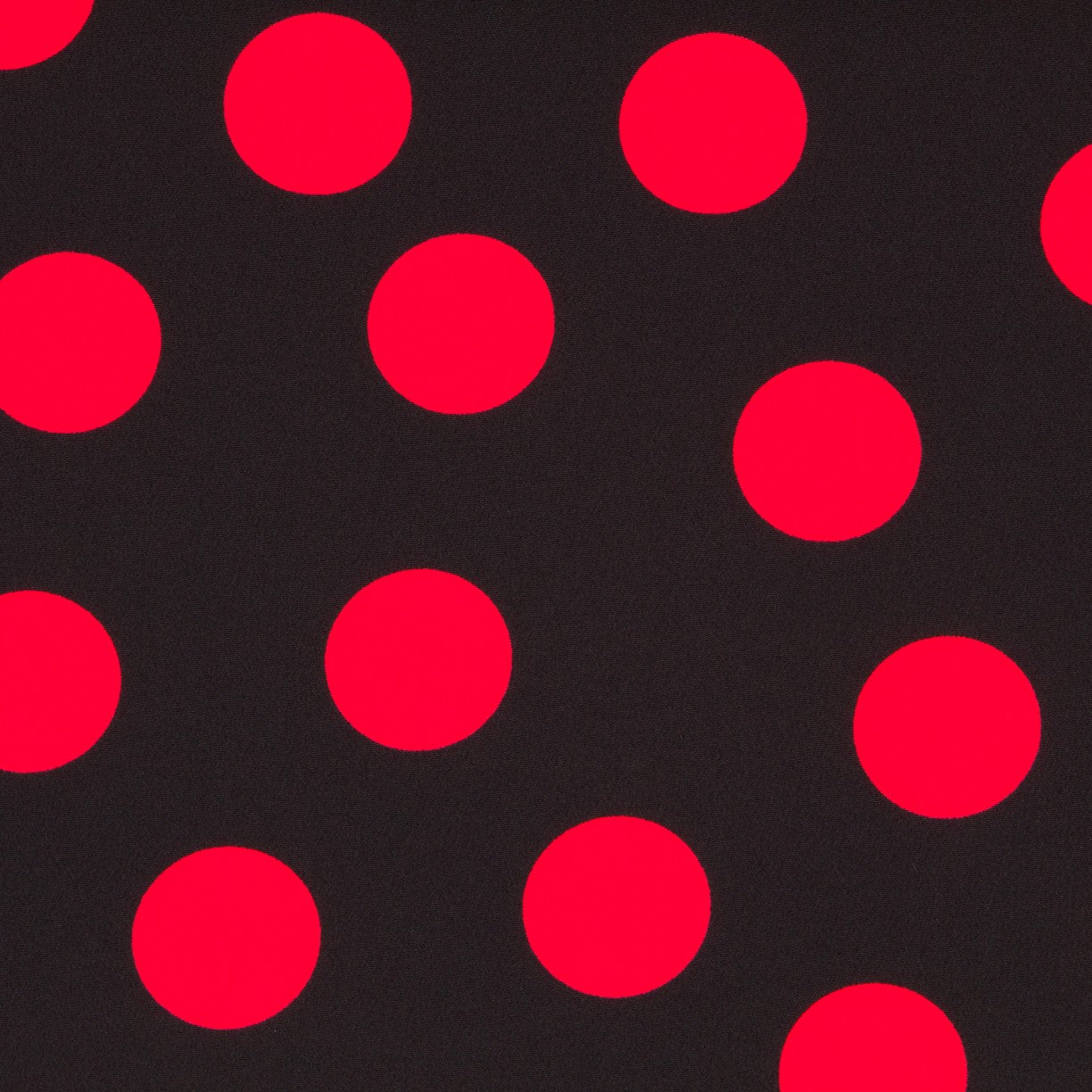 Crepe Red Dots 35mm Black - Ribes y Casals