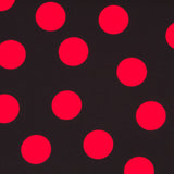 Crepe Red Dots 35mm Black - Ribes y Casals