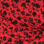 Maroccan Crepe Floral Red - Ribes y Casals