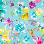 Morrocan Crepe Hibiscus Aqua - Ribes y Casals
