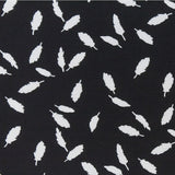 Moroccan Crepe Feathers Black - Ribes y Casals