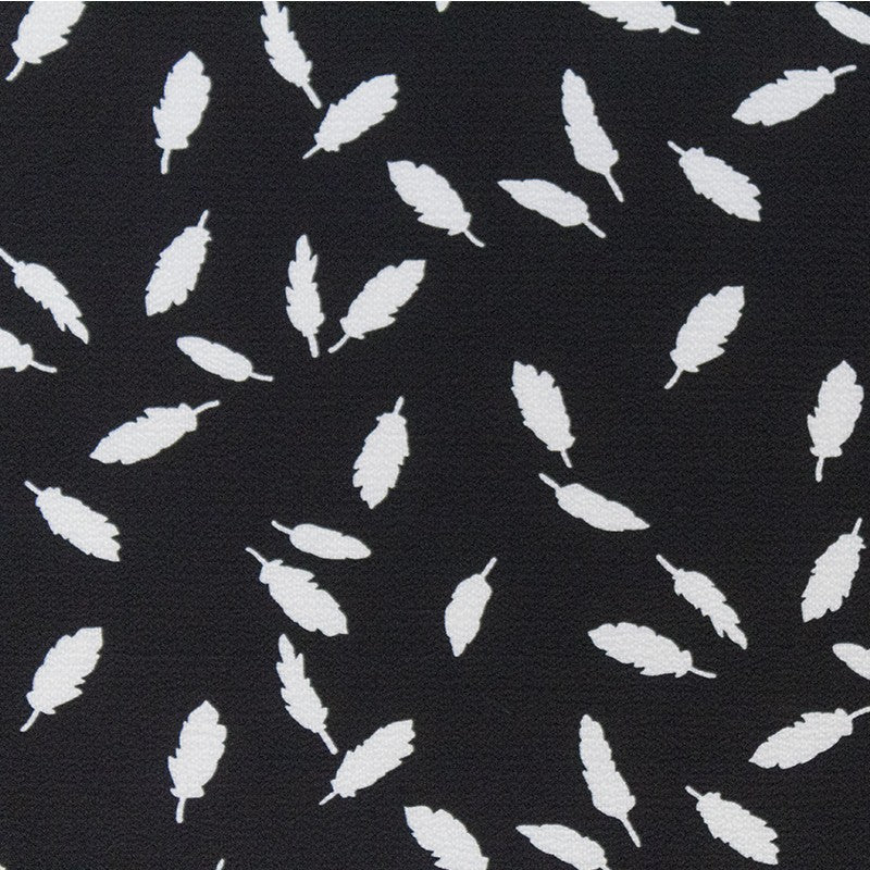 Moroccan Crepe Feathers Black - Ribes y Casals