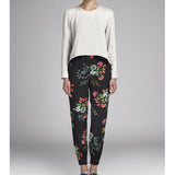 Crepe Oriental Floral Black - Ribes y Casals