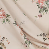 Crepe Oriental Flowers Cream - Ribes y Casals