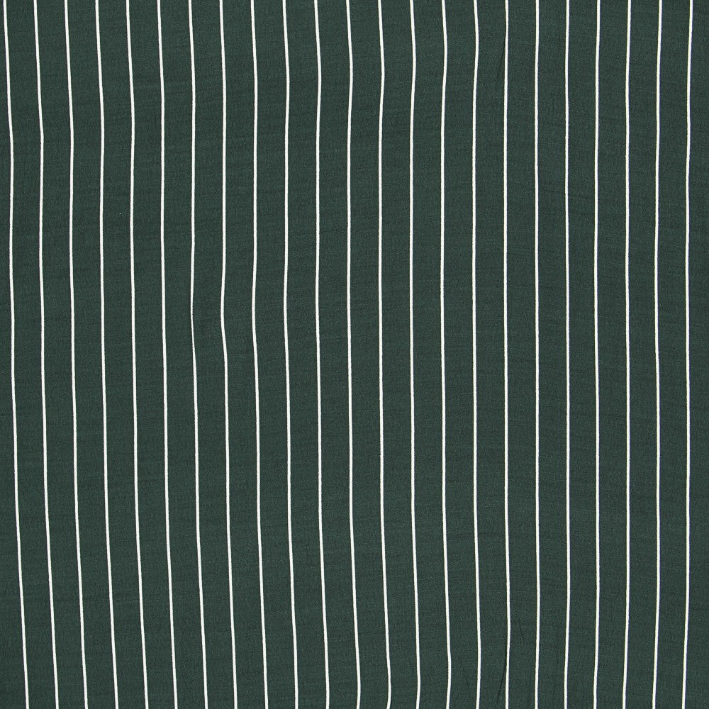Dark Green Stripe Crepe - Ribes y Casals