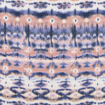 Blue Ethnic Tie Dye Crepe - Ribes y Casals