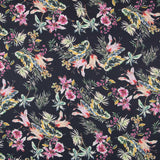 Navy Blue Tropical Crepe - Ribes y Casals
