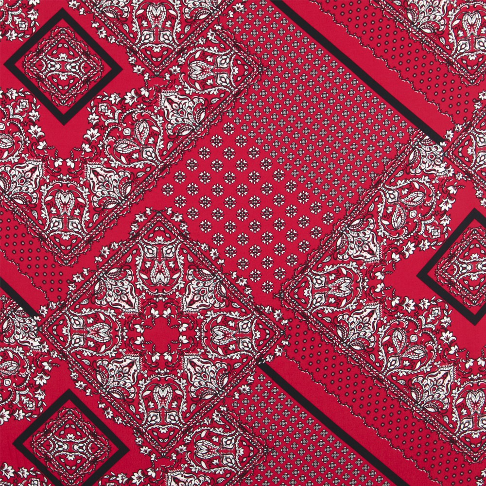 Red Arabic Viscose Crepe - Ribes y Casals