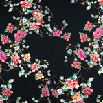 Crepe Floral Light Turquoise - Ribes y Casals