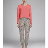 Crepe Viscosa Birds White - Ribes y Casals