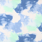 Turquoise Tie Dye Crepe - Ribes y Casals