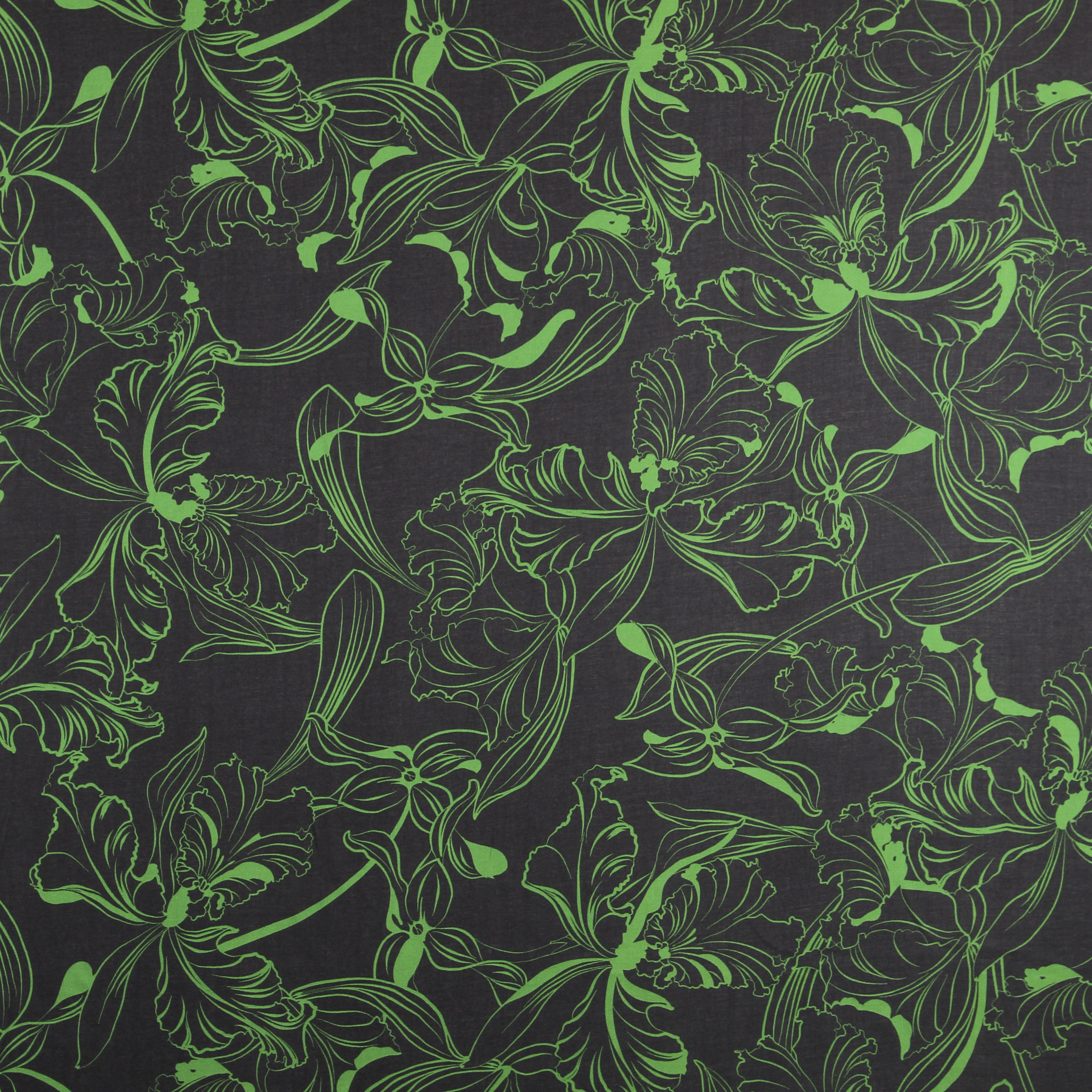 Viscose Crepe Green Stripes - Ribes y Casals