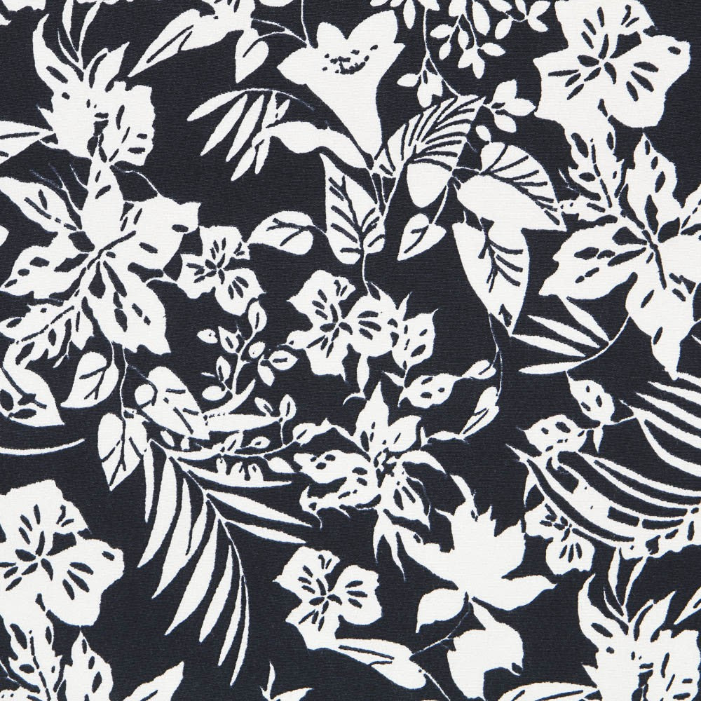 Black Tropical Viscose Crepe - Ribes y Casals