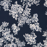 Crepe Flor Azul Noche - Ribes y Casals