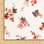 Thick Crepe Floral Ecru - Ribes y Casals