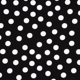 Crepe White Dots 33mm Black - Ribes y Casals