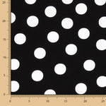 Crepe White Dots 33mm Black - Ribes y Casals