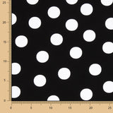 Crepe White Dots 33mm Black - Ribes y Casals