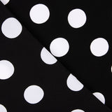 Crepe White Dots 33mm Black - Ribes y Casals