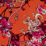 Crepe Viscosa Dragon Naranja - Ribes y Casals