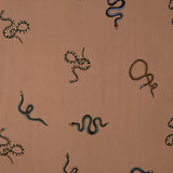 Crepe Viscose Snake Terracotta - Ribes y Casals
