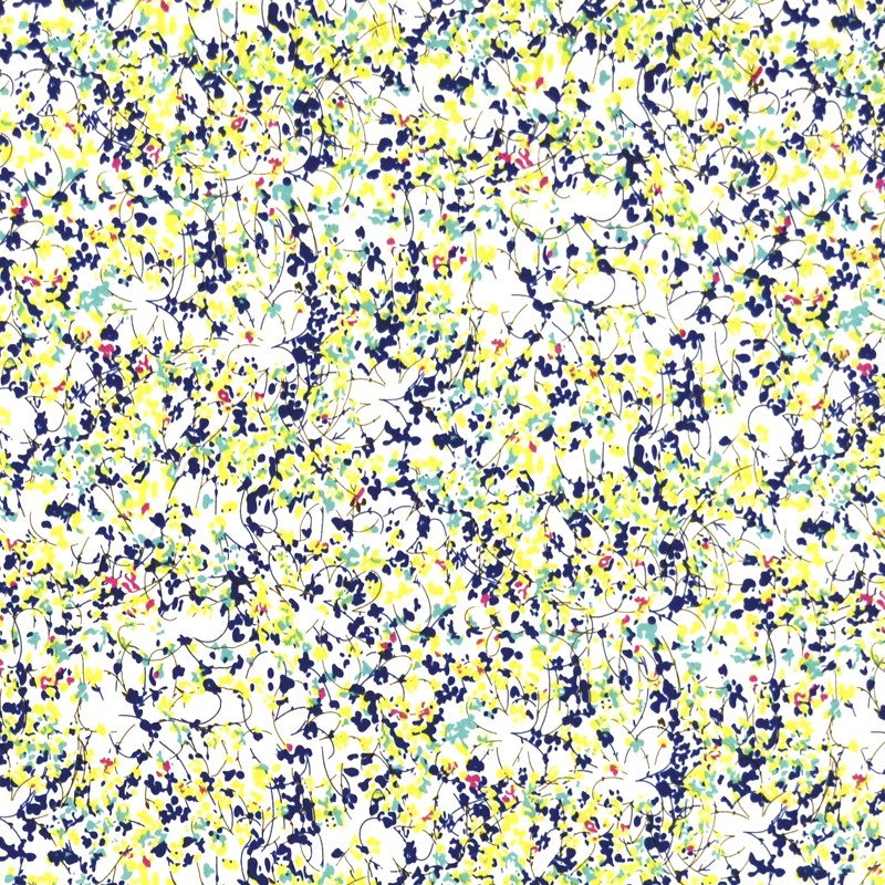 Crispy Milano Printed Flowered Advocado - Ribes y Casals
