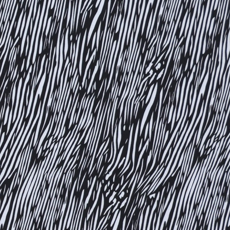 Crispy Milano Printed Strokes Diagonal Black - Ribes y Casals