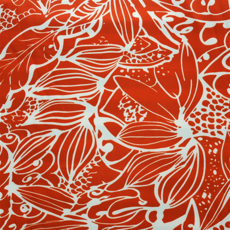 Crispy Milano Printed Strokes Flower Red - Ribes y Casals