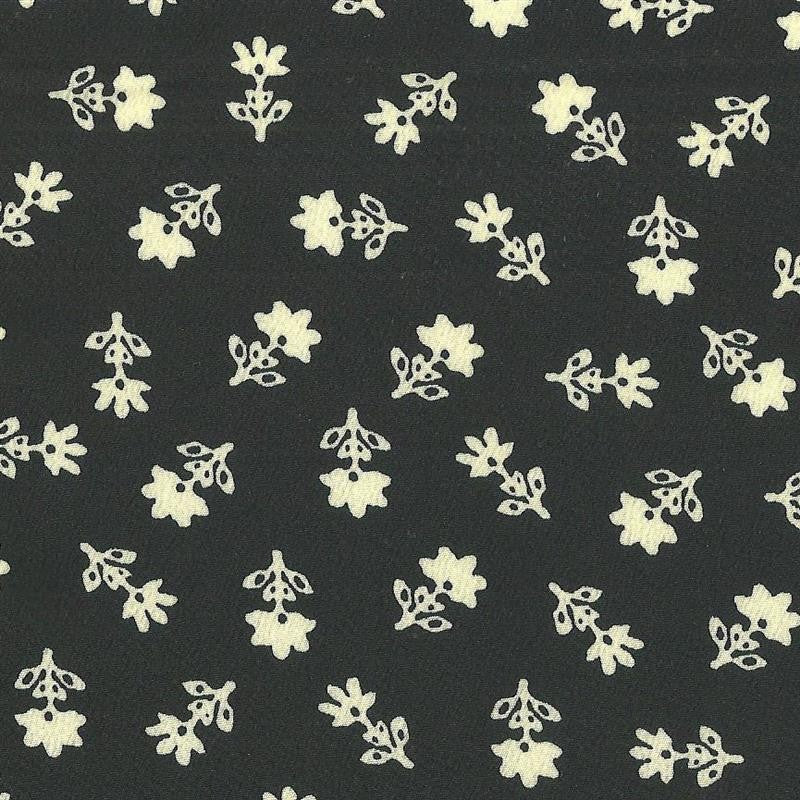 Crispy Milano Flower Bicolor Ground Black - Ribes y Casals