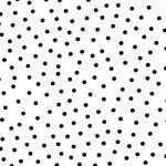 Crispy Milano Dot 7 mm White Black - Ribes y Casals