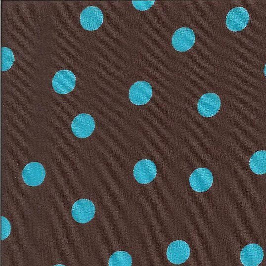 Crispy Milano Dot 7 mm Brown Turquoise - Ribes y Casals