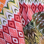 Crispy Milano ethnic Patchwork Red - Ribes y Casals