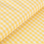 Gingham Square Fabric Yellow 4mm - Ribes y Casals